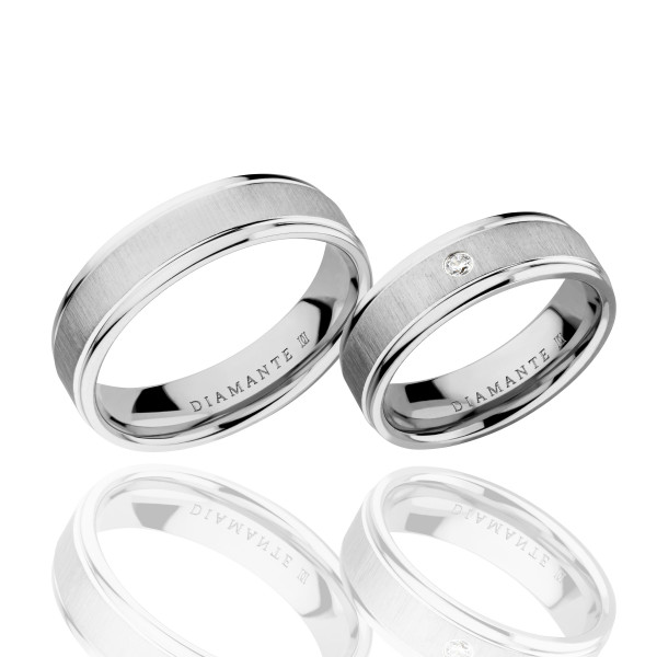 Vestuviniai žiedai su deimantu