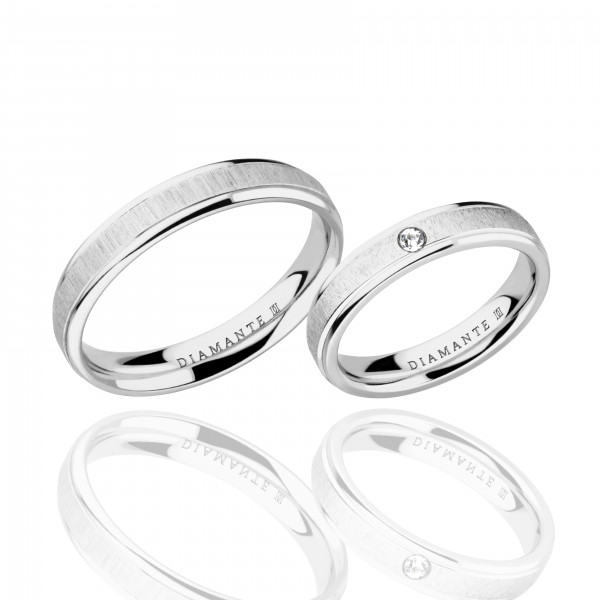 Vestuviniai žiedai su deimantu
